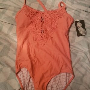 Marilyn Monroe Coral Bathing Suit